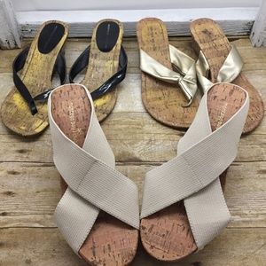 Lot of 3 (Montego Bay Club Wedges) Sz 8-9